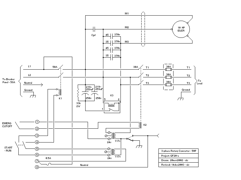 rotary converter drawing